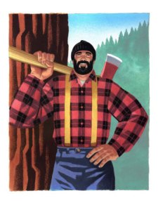 lumberjack-tree